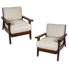 Pair of Vintage Club Chairs