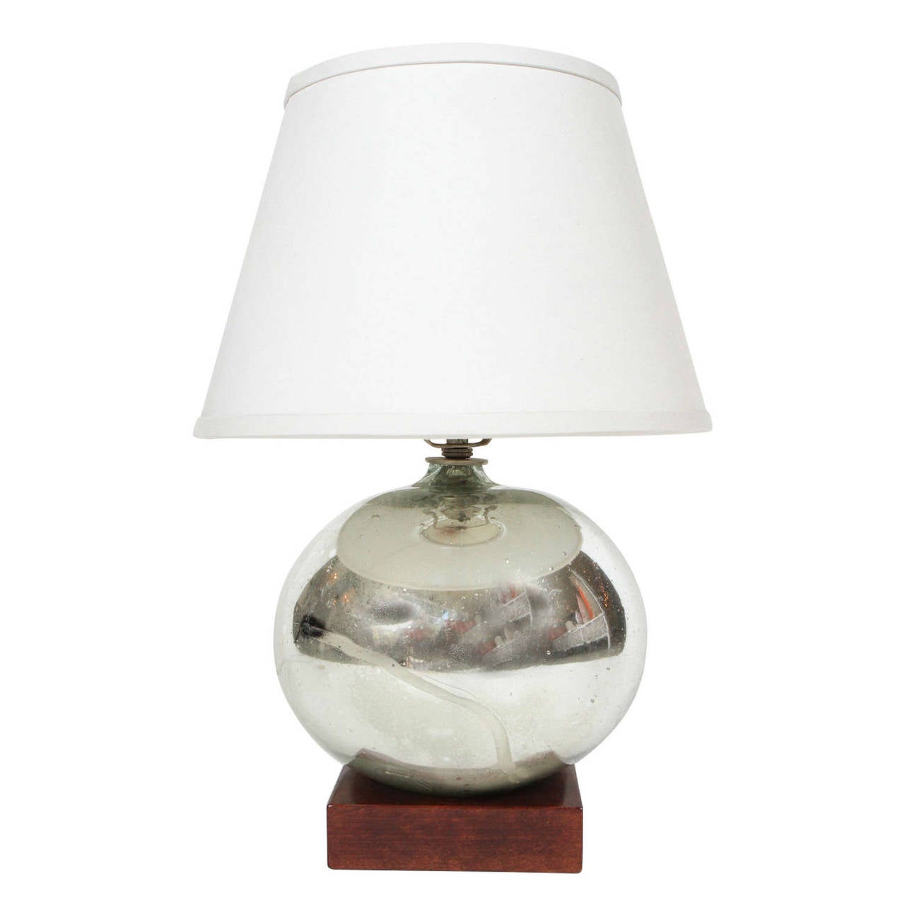 Vintage Mercury Glass Lamp