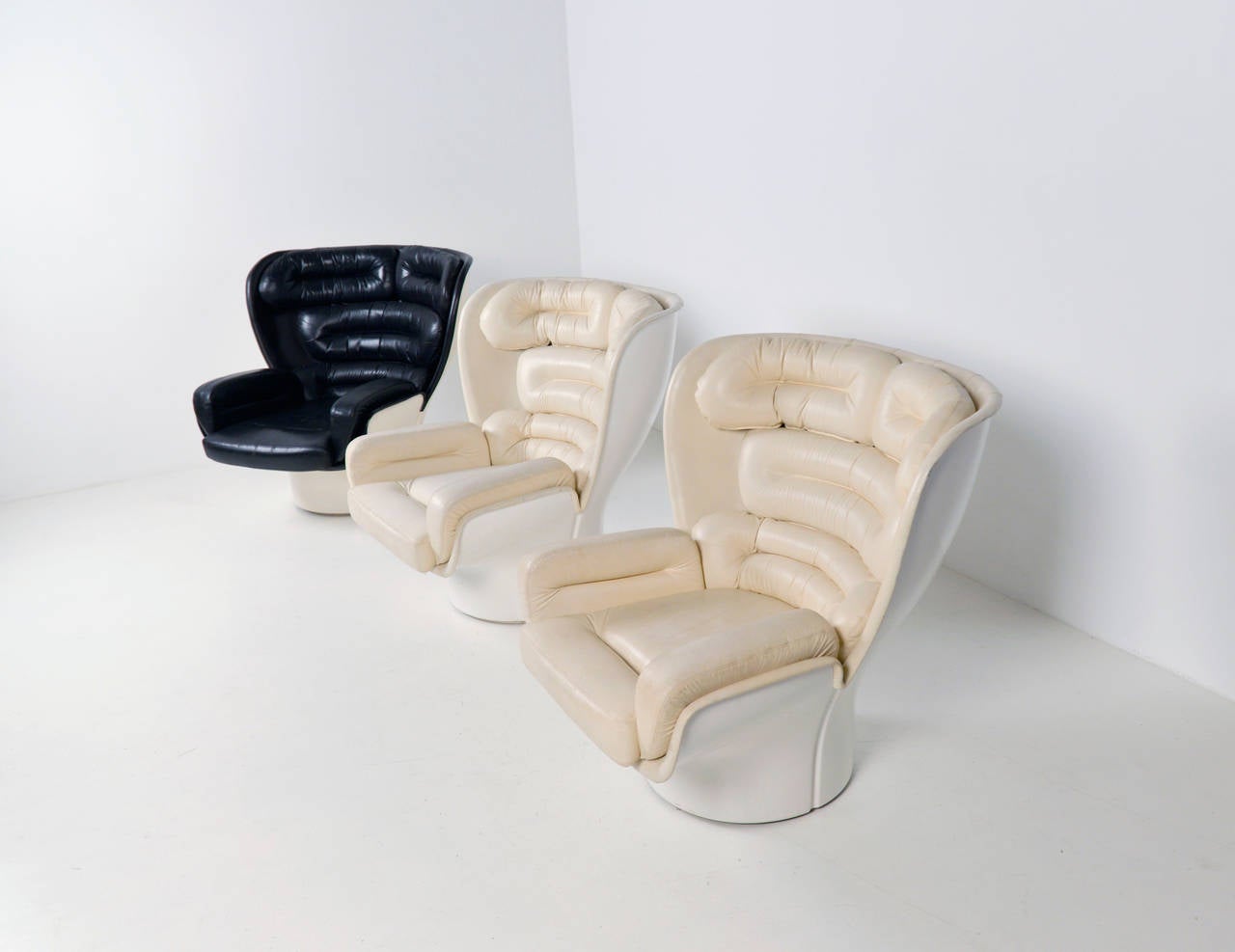 Elda Lounge Chairs by Joe Colombo, Comfort Italy In Good Condition In Amsterdam, NL
