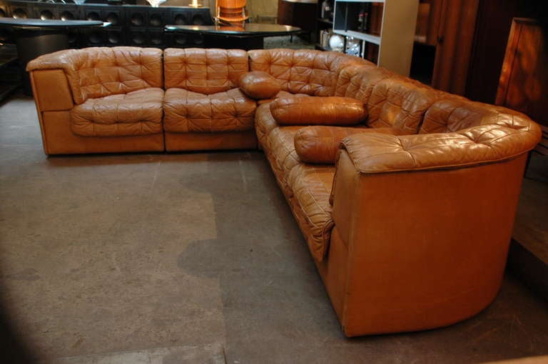 Großes De Sede ds-11 Modulares Patchwork-Sofa (Moderne der Mitte des Jahrhunderts)