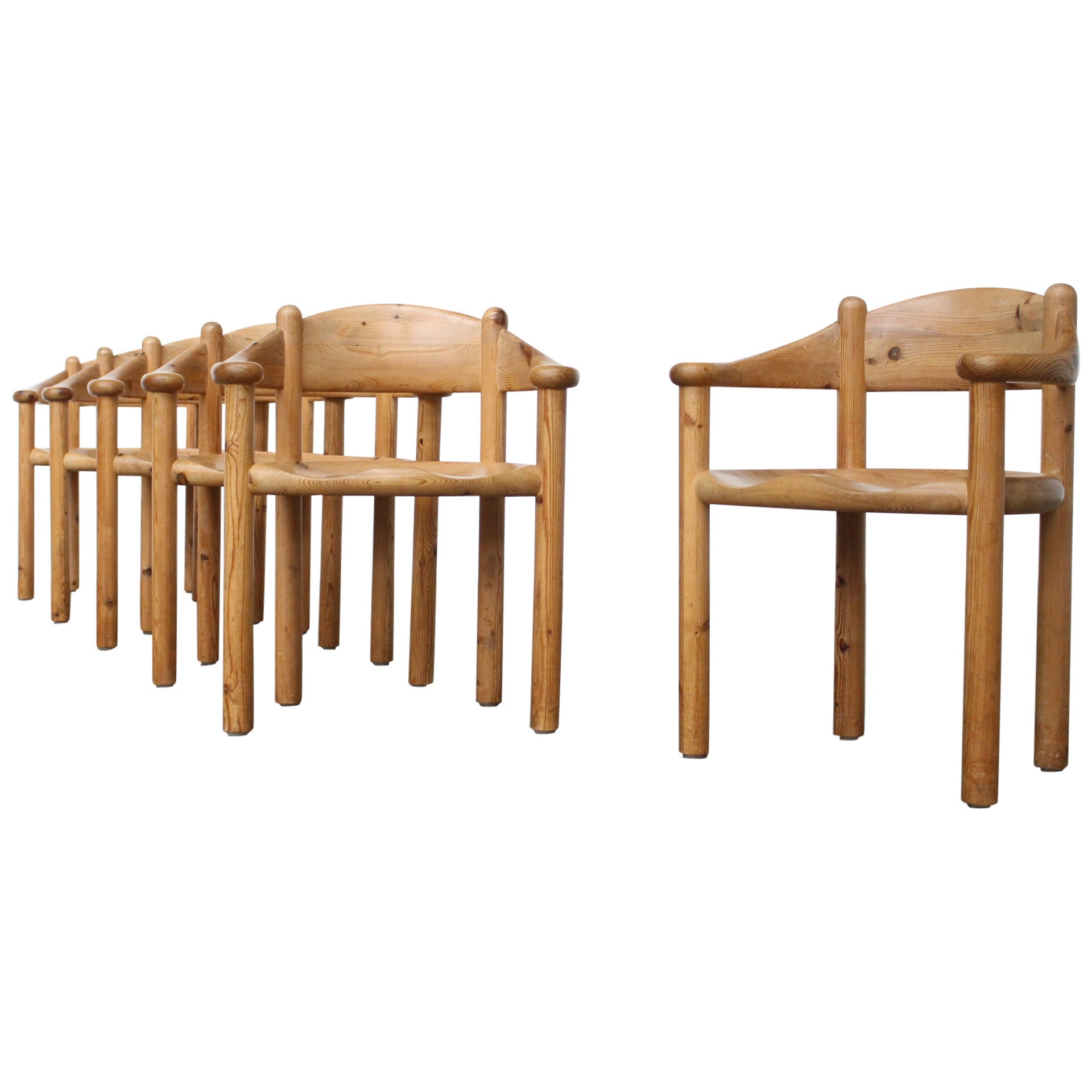 Set of Six Dining Chairs by Rainer Daumiller, Denmark, 1970
