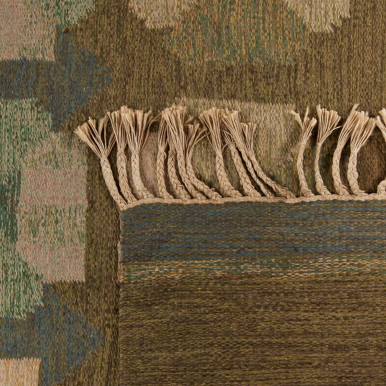 Rare & Beautiful Finnish Carpet by Alestalon Mattokutomo In Good Condition For Sale In Amsterdam, NL