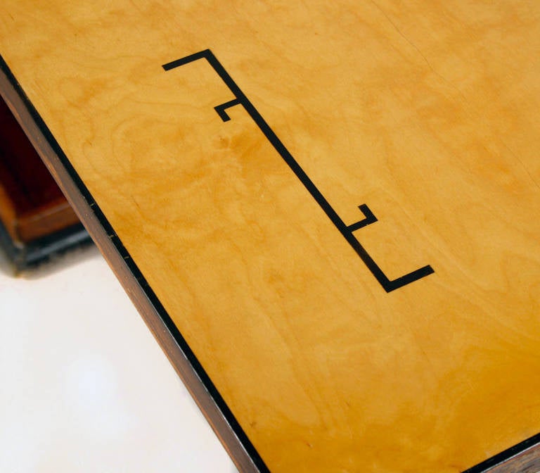 Rare swedish adjustable Otto Wretling table, 