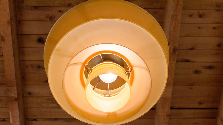 Rare Poul Henningsen Glass Four-Shade Lamp by Louis Poulsen 4