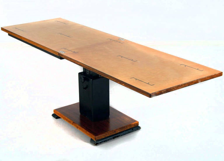 Mid-20th Century Rare swedish adjustable Otto Wretling table, 