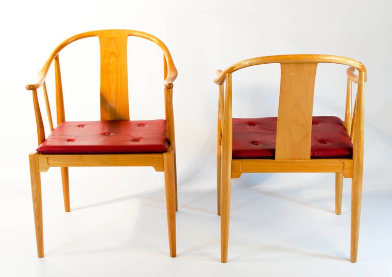 Six Nice China Chairs, Designed by Hans Wegner for Fritz Hansen For Sale 1