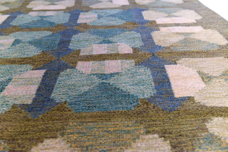 Rare & Beautiful Finnish Carpet by Alestalon Mattokutomo For Sale 2
