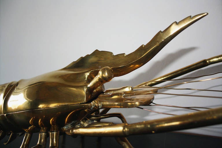 Cool & decorative big and massive lobster made of brass 4