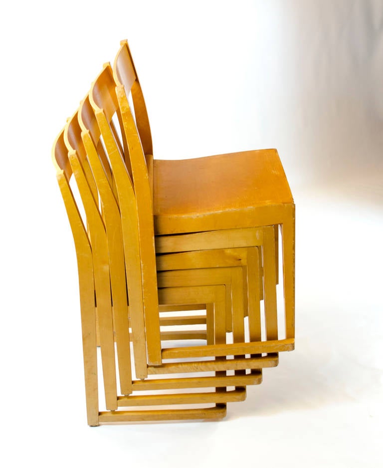 14 Sven Markelius Stacking Chairs, Bodafors, 1932, Sweden 1
