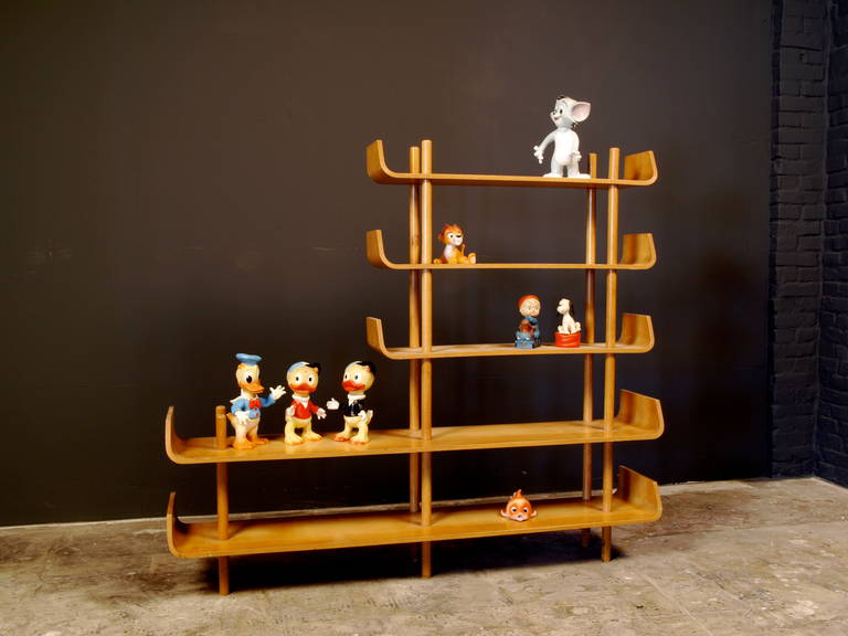 Willem Lutjens Plywood Bookcase for Gouda Den Boer, 1953 5