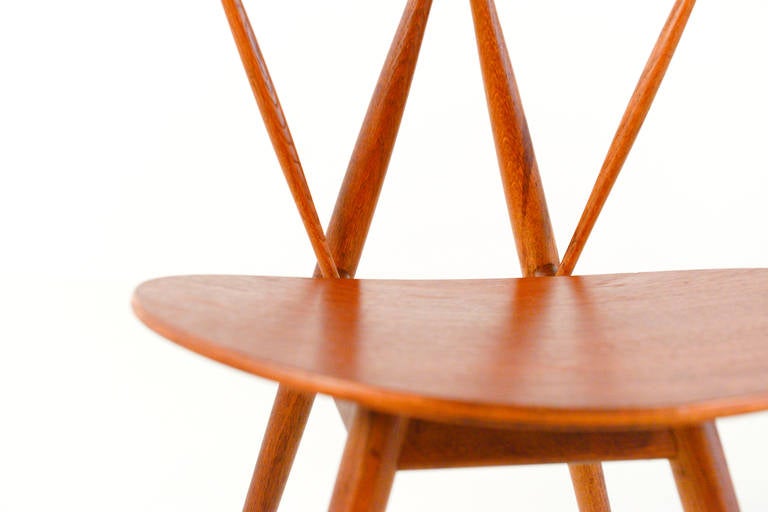 Mid-20th Century Extreme Rare Piano Chair by Vilhelm Wohlert, Excelent Condition.