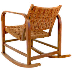 Rare Eskil Sundahl Rocker Chair, Sweden