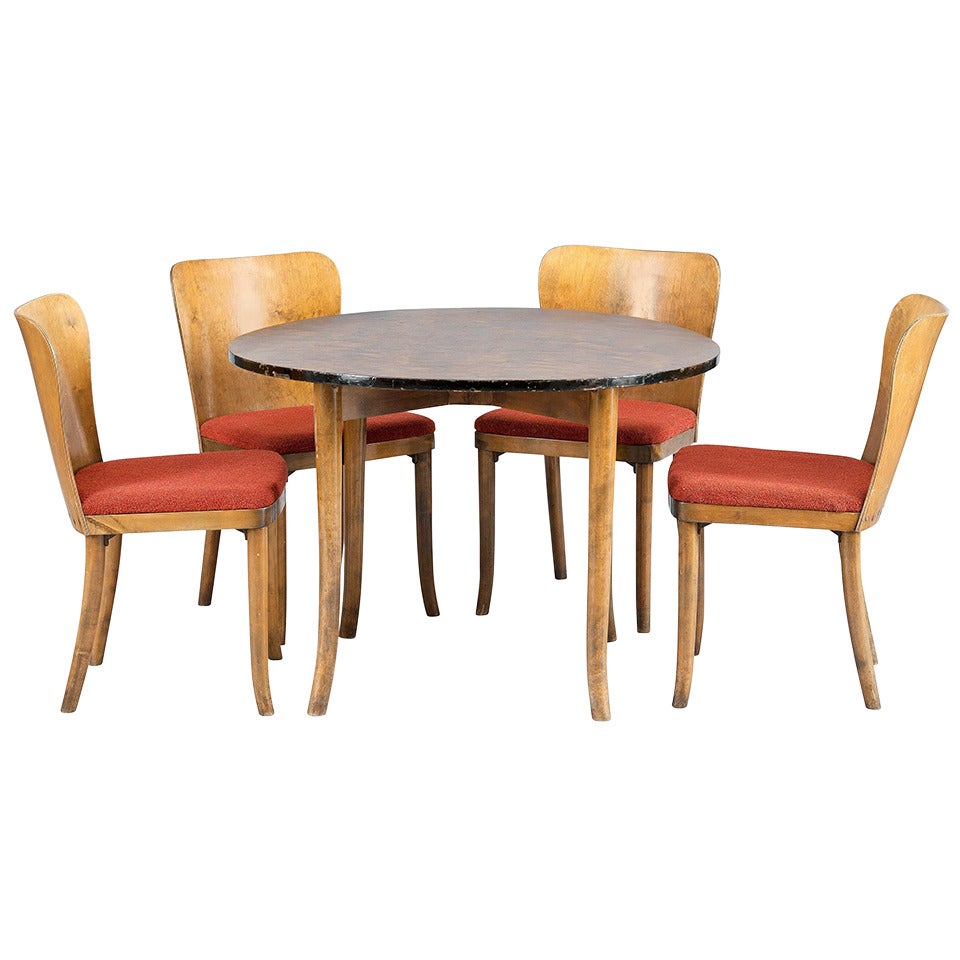 Rare Gunnel Nyman Dining set, 1930's, Finland. For Sale