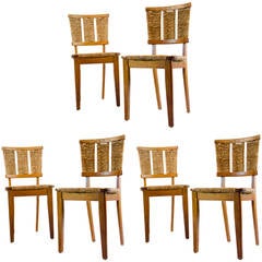 6 very rare Mart Stam chairs in Oak, 1947
