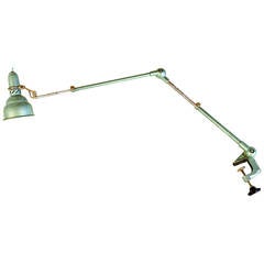 Cool Adjustable Swedish Desk Lamp, 1940s
