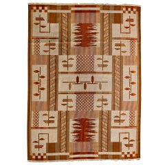 Rare & Unique Big Swedish Carpet, Art Deco