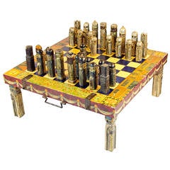 Antique Very Big Rare and Unique Chess Table from Sweden 1850-1900