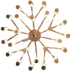 Exceptional Sculptural Chandelier by Angelo Brotto for Esperia, Italy 4