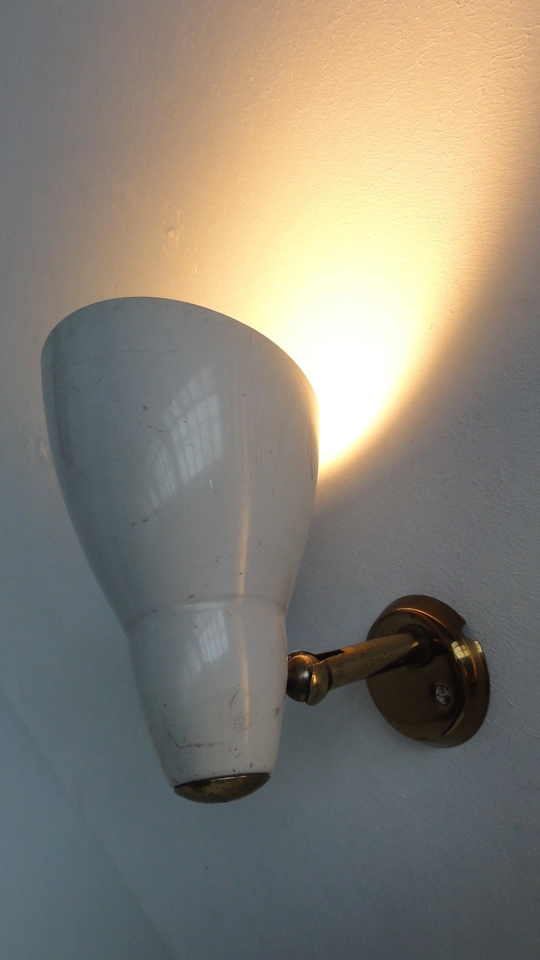 Pair of Stilux attributed Italian 50's wall sconces In Good Condition In bergen op zoom, NL