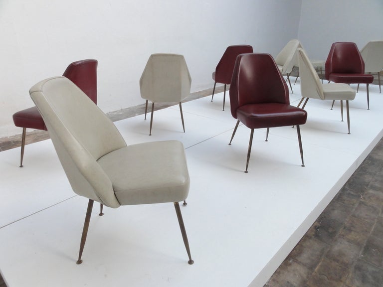 Amazing set of 10 Campanula chairs by Carlo Pagani (partner of Gio Ponti and Lina Bo Bradi),Arflex,Italy 1952

This is a unique  opportunity to acquire a large stunning set of 10 of these rare campanula chairs designed by italian architect Carlo