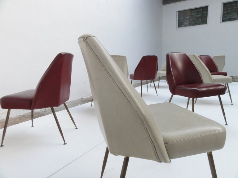 10 Campanula chairs by Pagani, partner of Ponti and Linda Bo Bardi, Arflex, 1952 1