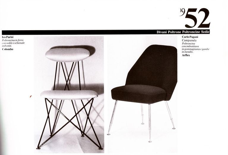 10 Campanula chairs by Pagani, partner of Ponti and Linda Bo Bardi, Arflex, 1952 4