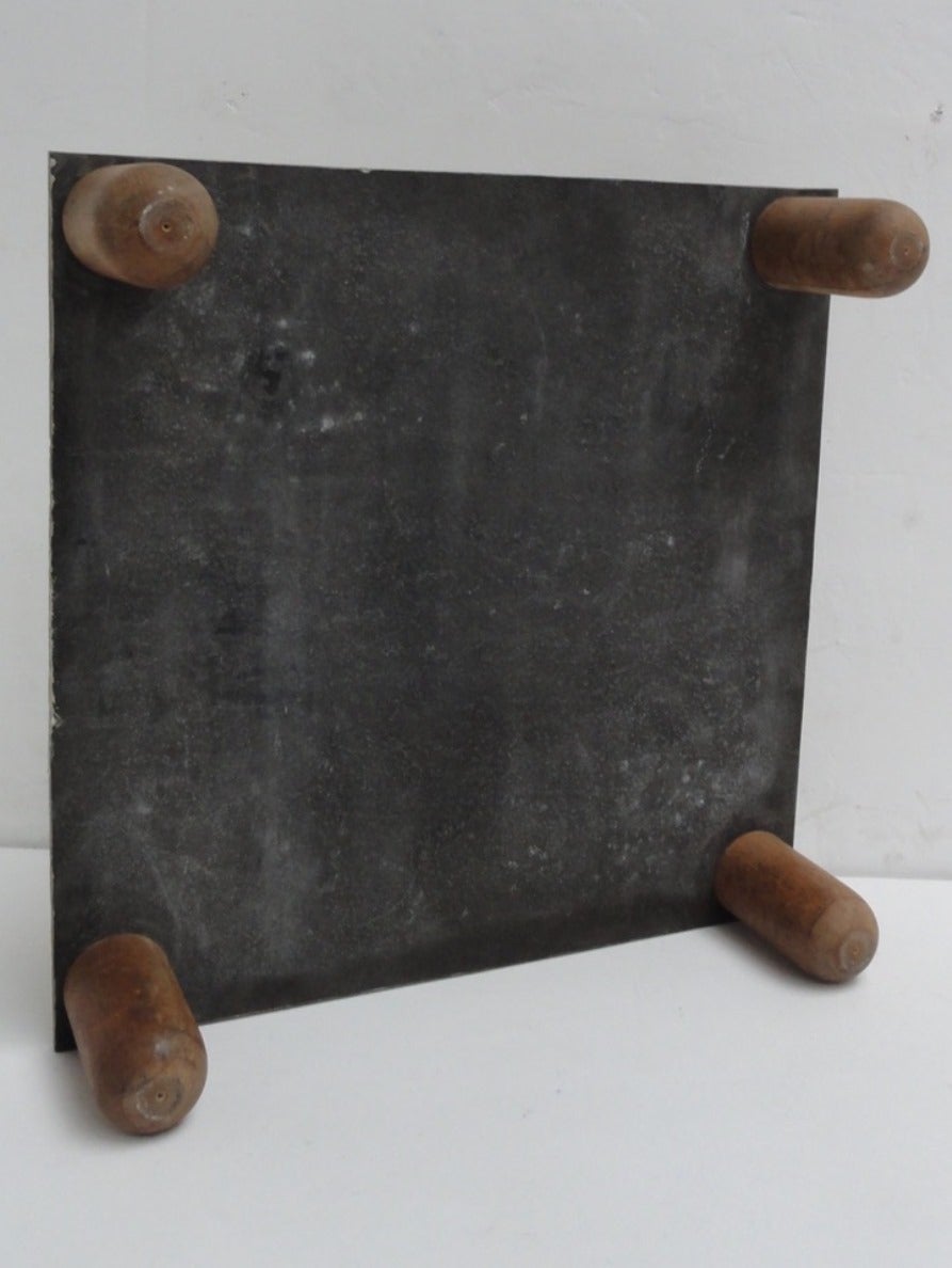 Stunning 1960s sculptural relief  table by artist Lorenzo Burchiellaro, SIGNED In Excellent Condition In bergen op zoom, NL