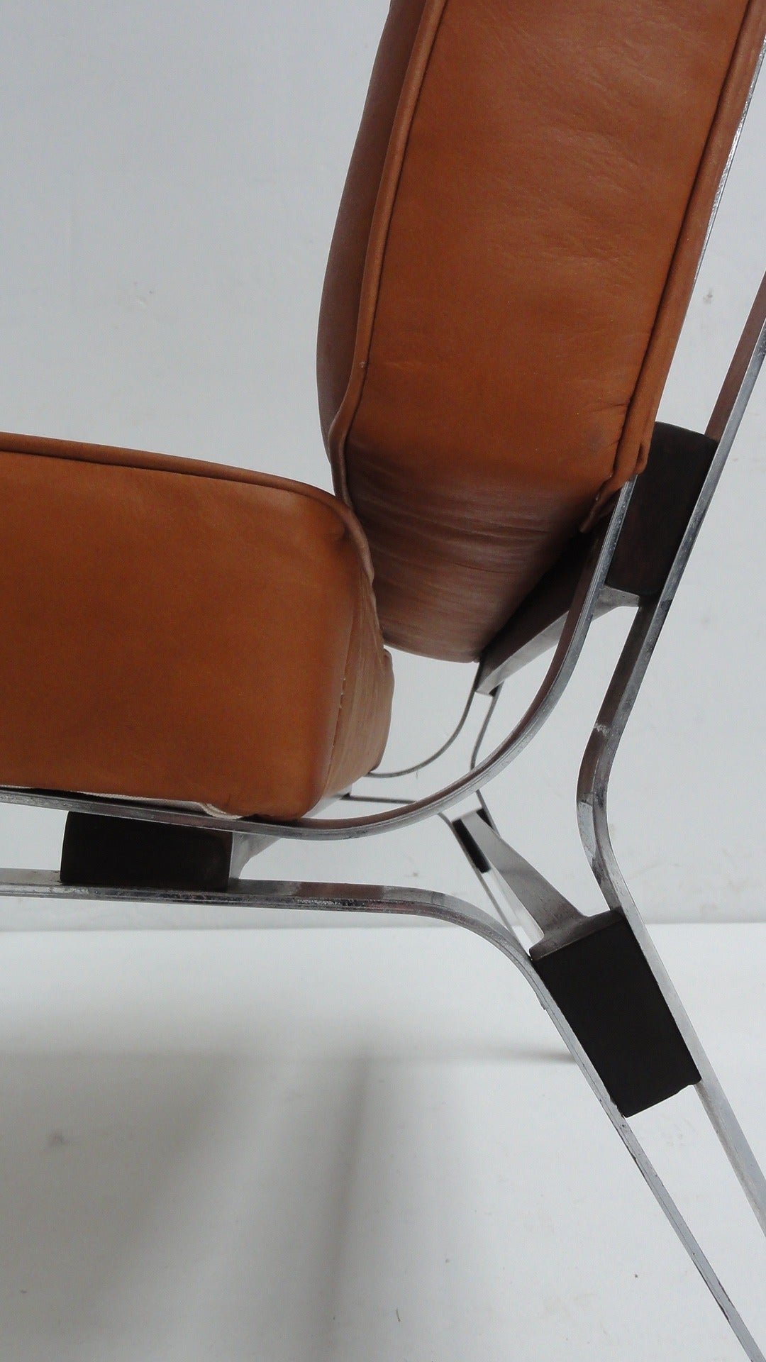 Italian Beautiful Ico Parisi '856' Leather Lounge Chairs, Cassina, 1957