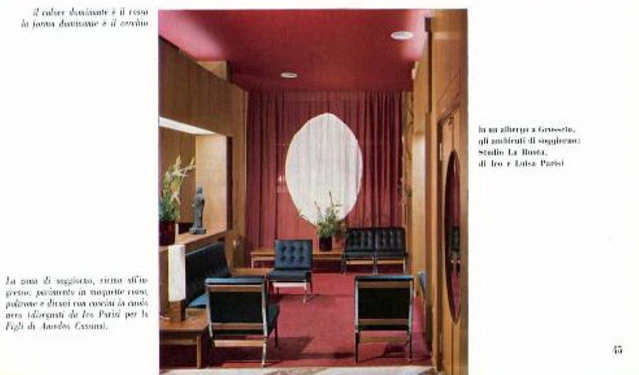 Beautiful Ico Parisi '856' Leather Lounge Chairs, Cassina, 1957 4