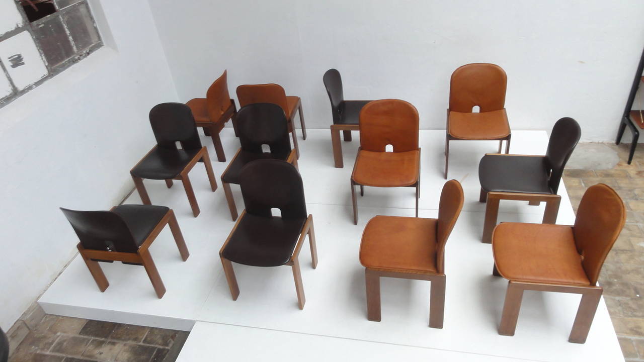 12 Beautiful '121' Dining Chairs by Tobia & Afra Scarpa for Cassina, Italy, 1965 2