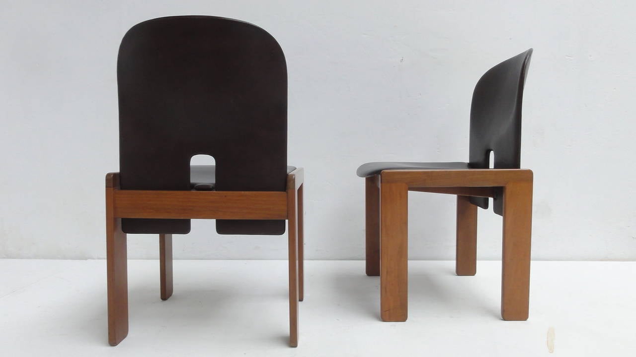 12 Beautiful '121' Dining Chairs by Tobia & Afra Scarpa for Cassina, Italy, 1965 In Good Condition In bergen op zoom, NL