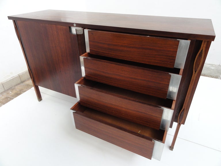 Superb  Ico Parisi rosewood 'Taormina' credenza with matching side cabinet, 1958 3
