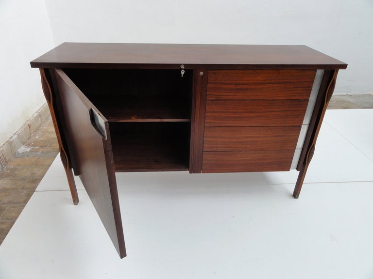 Superb  Ico Parisi rosewood 'Taormina' credenza with matching side cabinet, 1958 4
