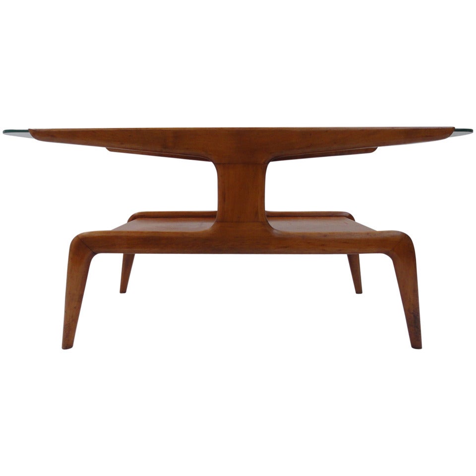 Domus Nova 2 Trier Coffee Table Attributed to Gio Ponti