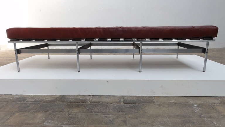 Mid-Century Modern Super Rare Kho Liang ie F416 Daybed, Artifort 1959-60, Leather, Rosewood