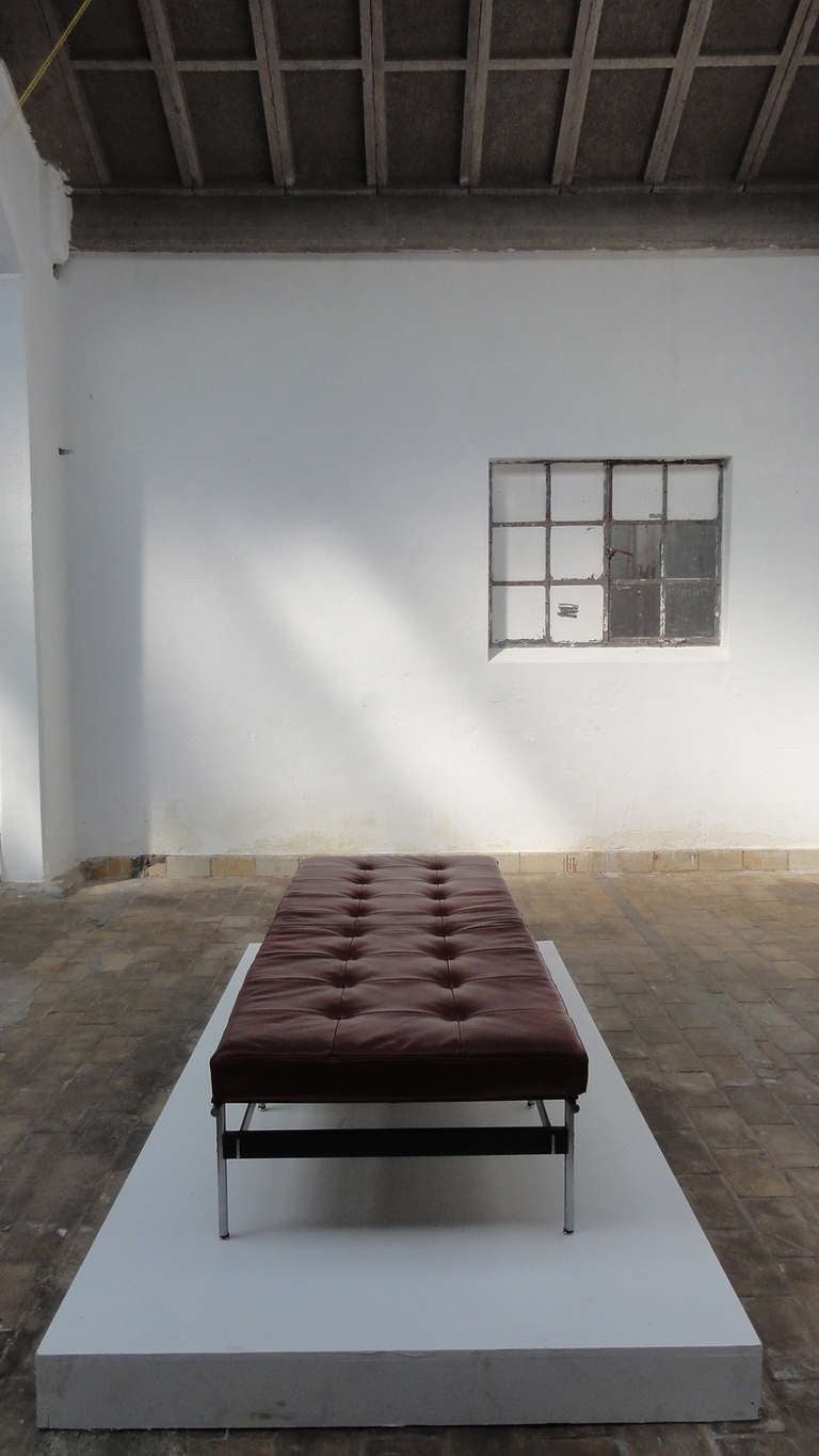 Super Rare Kho Liang ie F416 Daybed, Artifort 1959-60, Leather, Rosewood 4