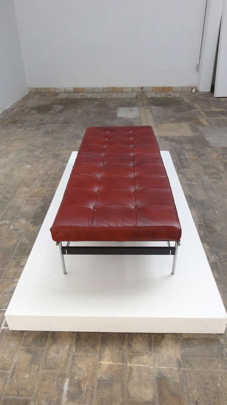 Super Rare Kho Liang ie F416 Daybed, Artifort 1959-60, Leather, Rosewood 3