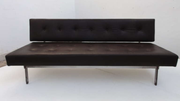 cassina italian leather 3 seater sofa