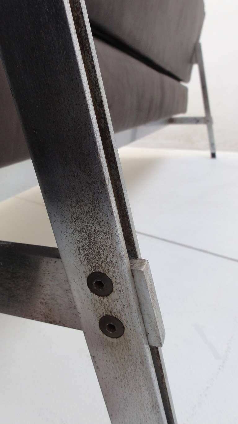 Hervorragendes 1958, 3-Sitzer-Sofa, Gianfranco Frattini, '872' Leder Sofa, Cassina, Italien 2