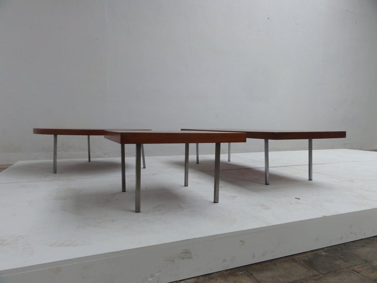 UPDATE: Round model is sold

A nice geometric collection of 2 coffeetable's by important Dutch/Japanese designer Kho Liang Le.