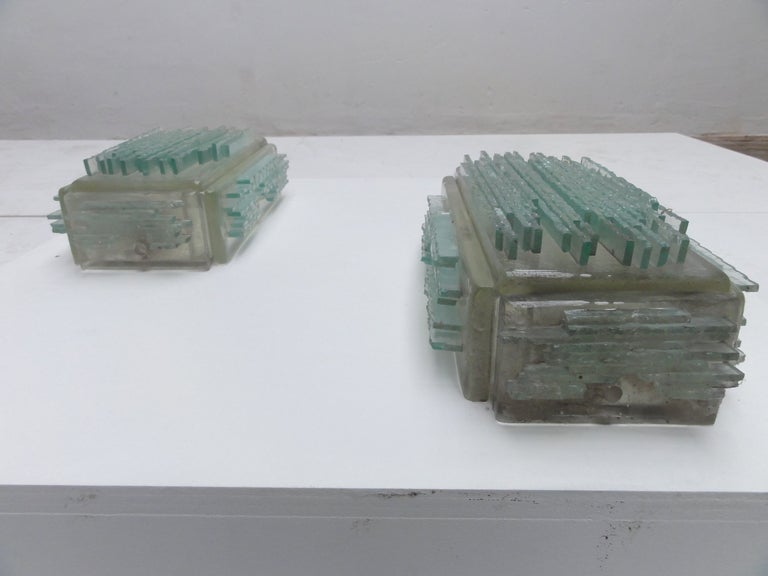Brutalist Form Crystal Appliques Designed By Poliarte, Verona For Hotel 3