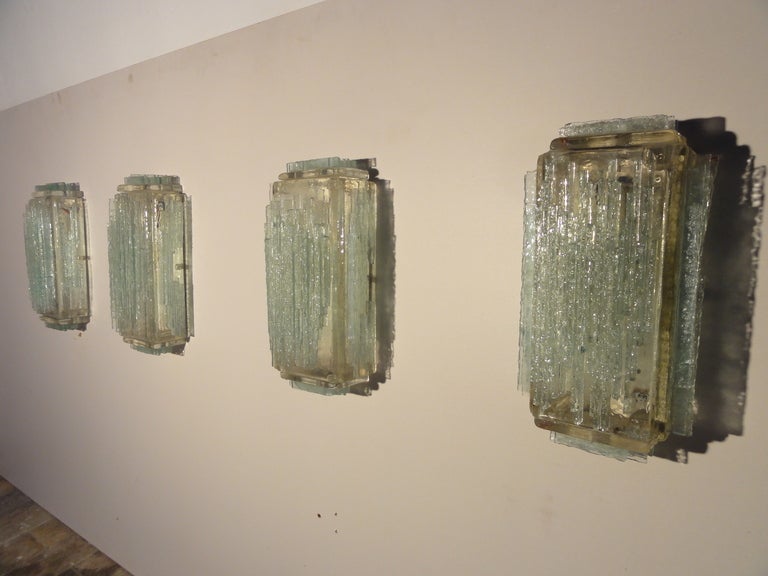 Brutalist Form Crystal Appliques Designed By Poliarte, Verona For Hotel 1