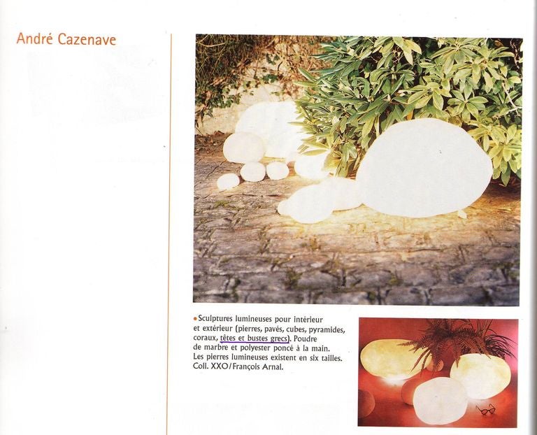 Adonis & Aphrodite marble resin lamps by A.Cazenave. Published Casa Vogue 1975 3