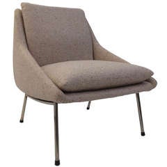 Rare and Elegant 1956 '800' Lounge Chair By J.A. Motte for Steiner, France 6