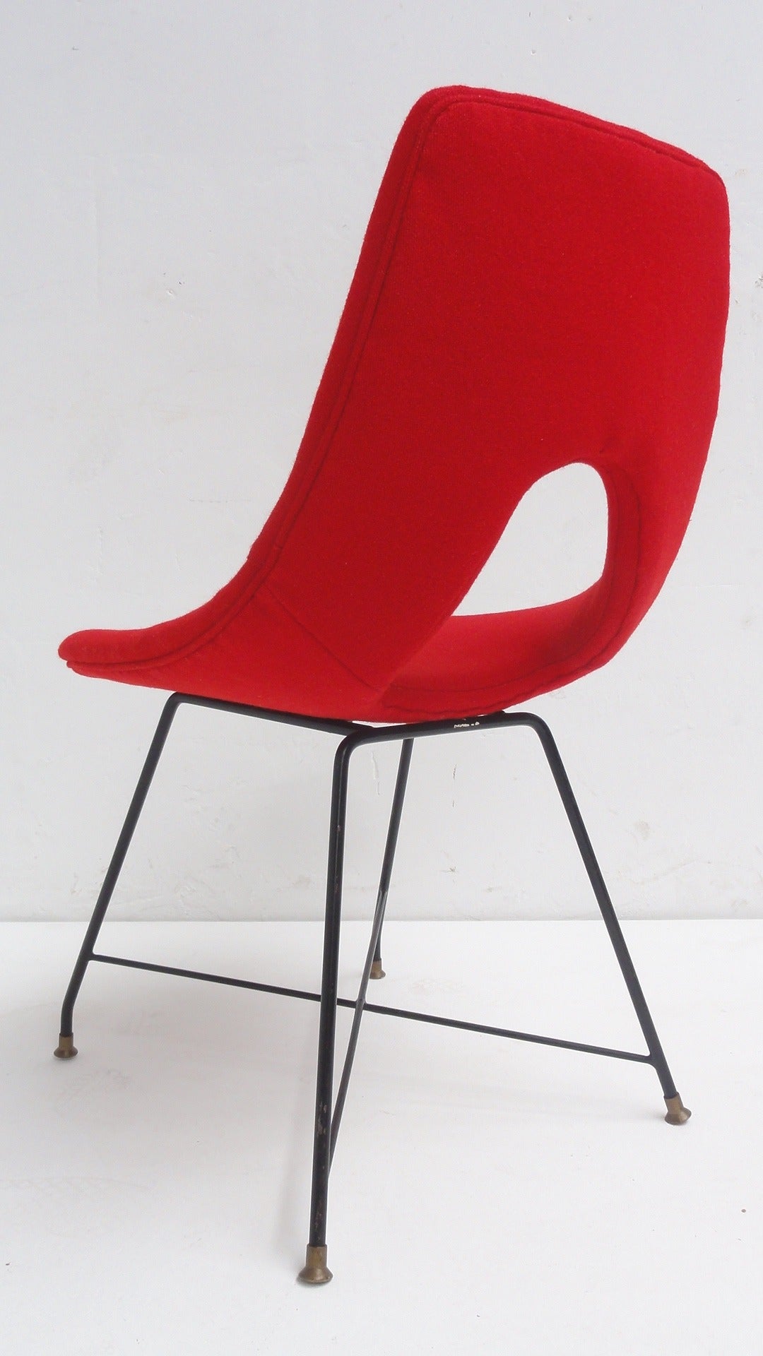 Mid-20th Century Single Side Chair by Augusto Bozzi for Fratelli Saporiti, Italy, 1958