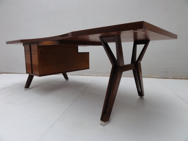 Ico Parisi ''Terni'' Executive Desk, 1958, Published MIM Roma, Italy 2