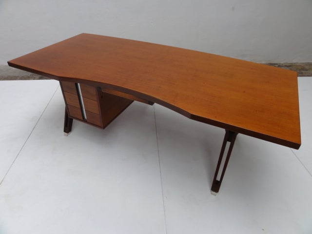 Mid-20th Century Ico Parisi ''Terni'' Executive Desk, 1958, Published MIM Roma, Italy