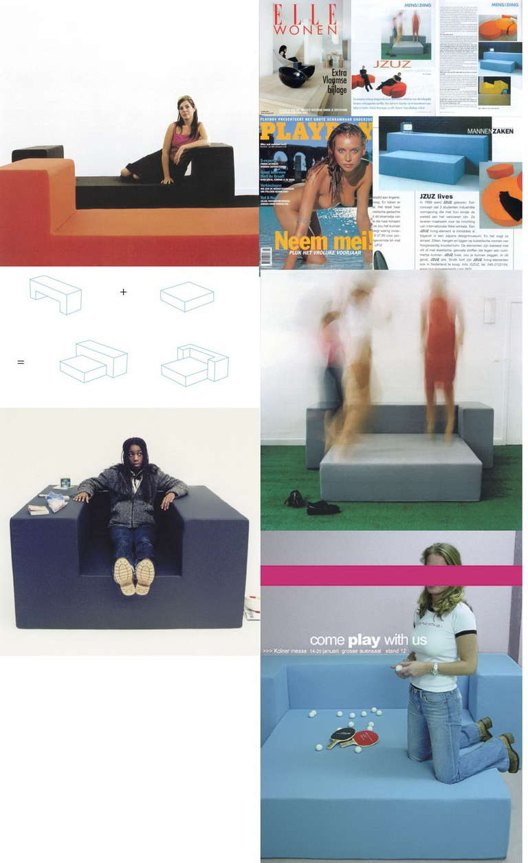 funktionale Pop Art Modulare Sitzmöbel Jzuz von Serge Haelterman, belgisch (Moderne) im Angebot