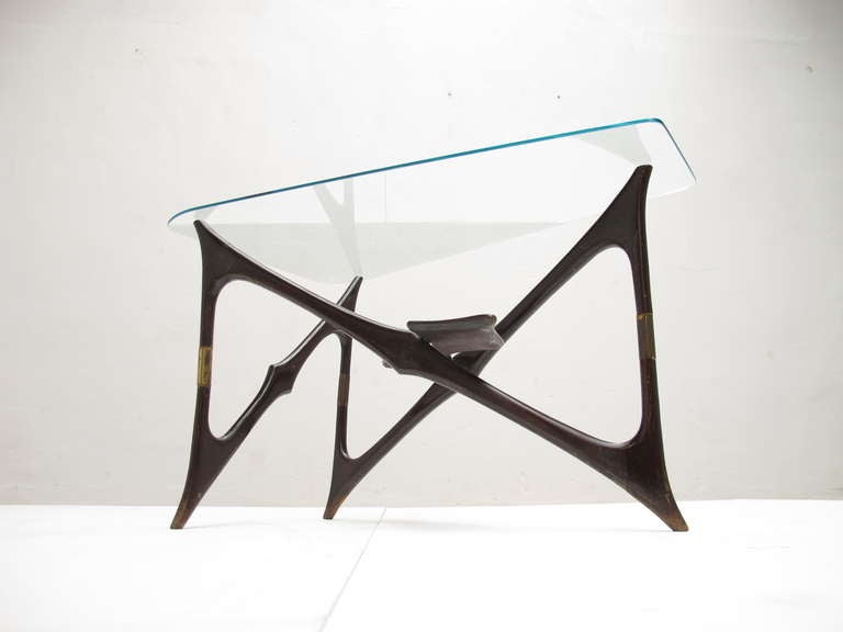 Superb Biomorphic Form  Italian 50's Design Coffee Table