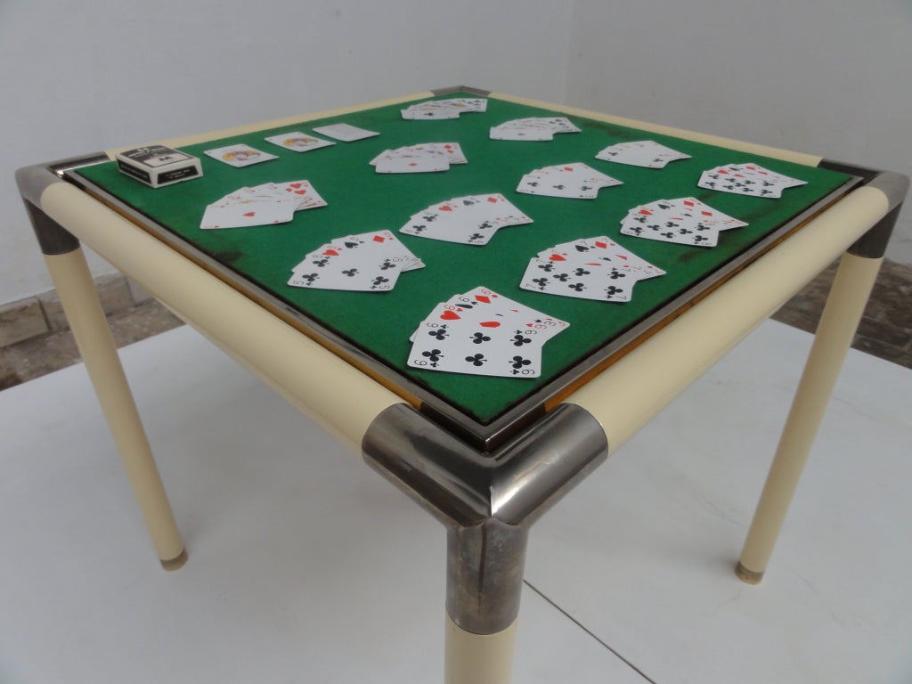 Jean Claude Mahey burlwood 1970's poker & game Paris